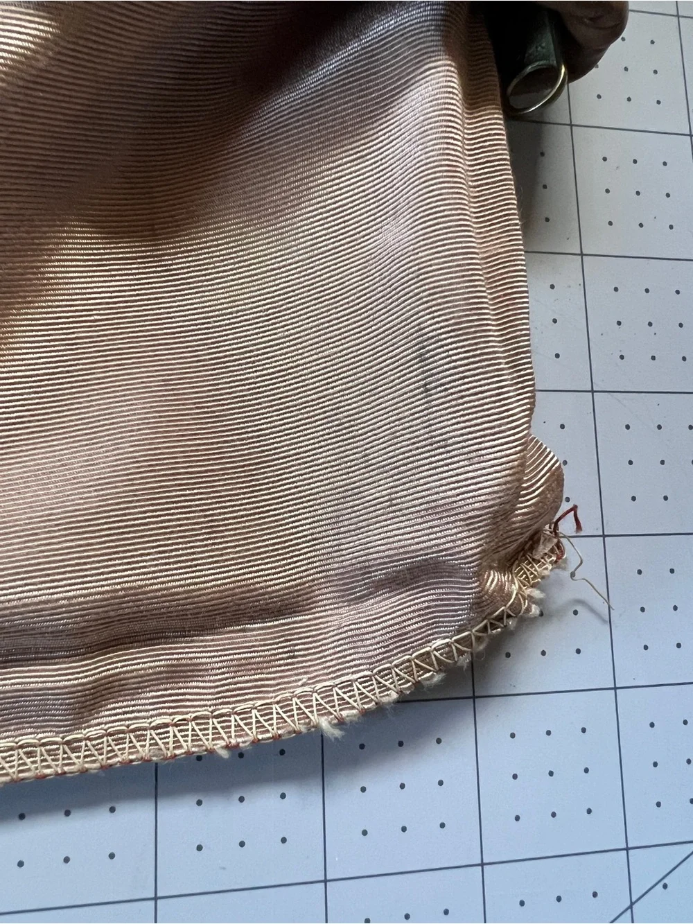 Vintage leather zippered